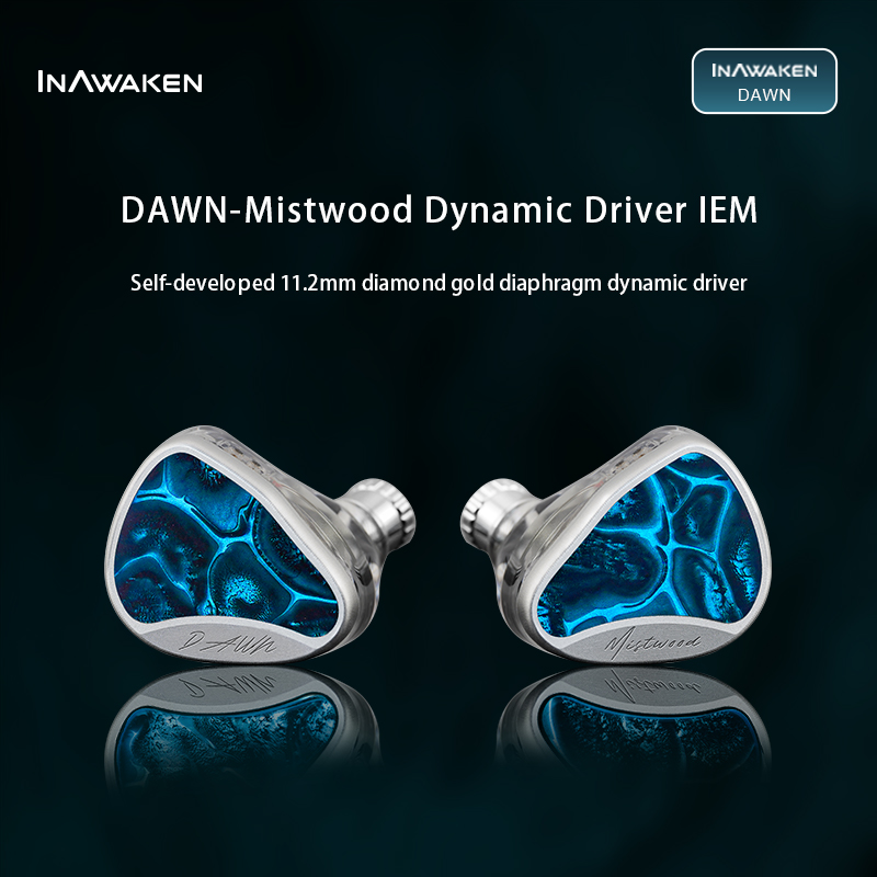 Pc Gaming Earphones - INAWAKEN Dawn Mistwood In-Ear Monitor 11.2mm