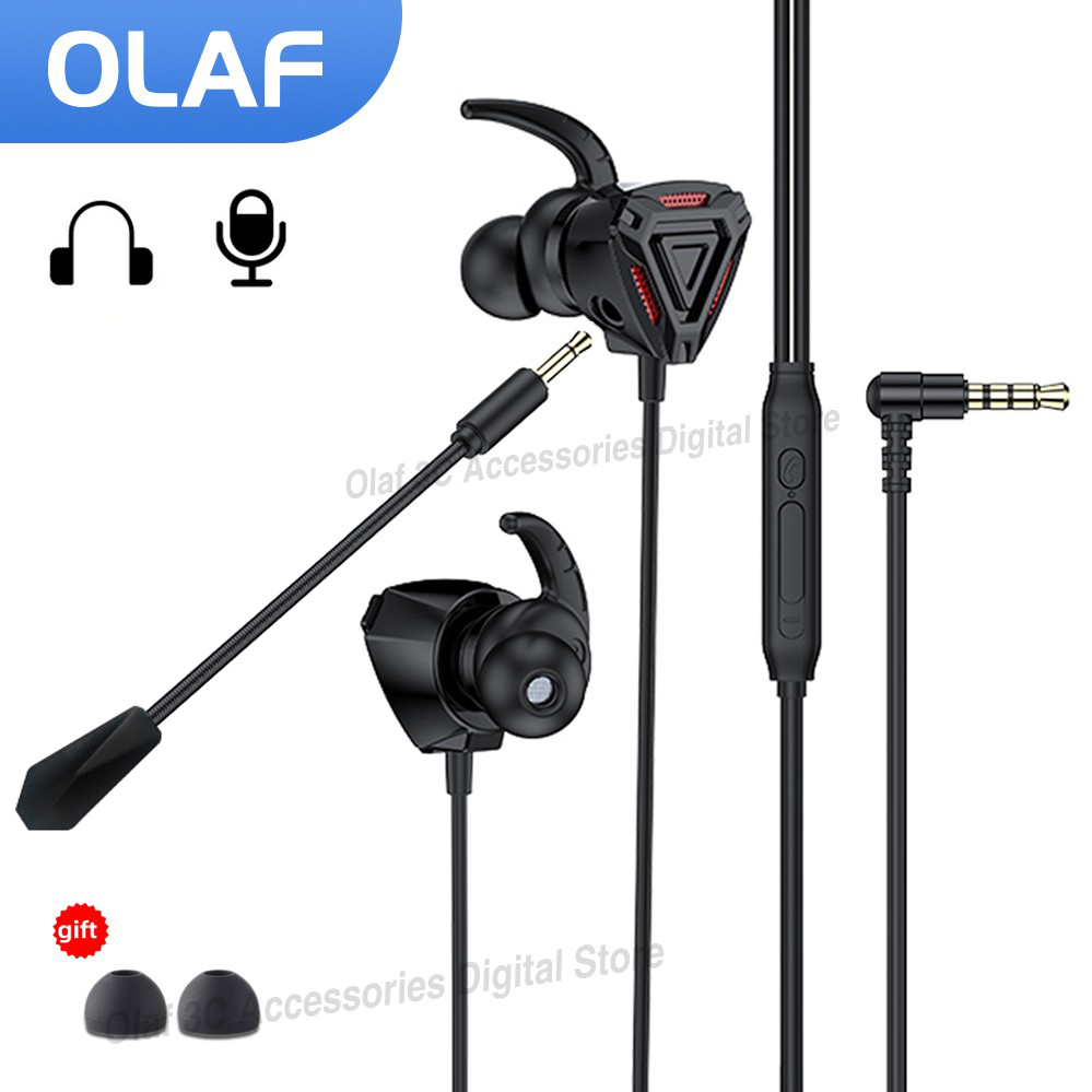 Pc Gaming Earphones - OLAF 3.5mm Wired Headphones Gaming Headset