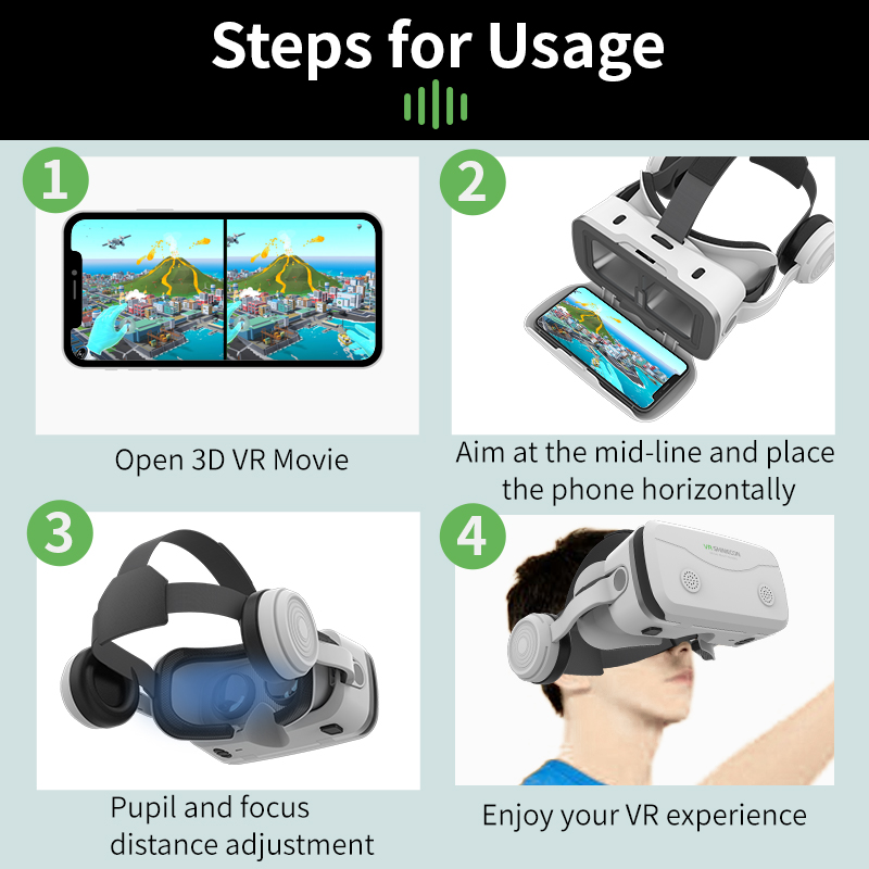 3D Viar Phone Virtual Reality  - Vr Headset Pc recension och pris