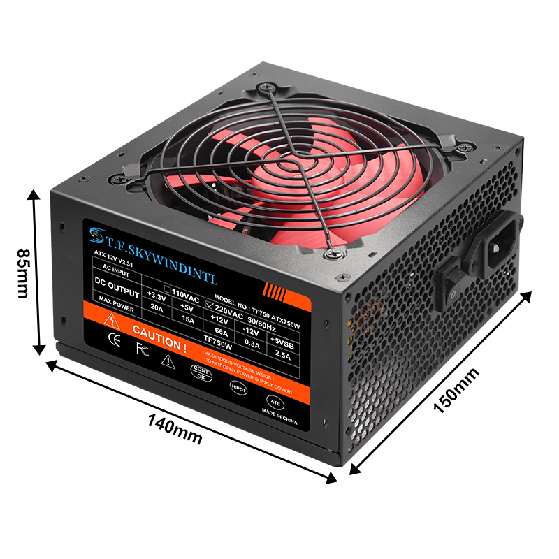 ATX 750W Gold PSU 750w Compute - Pc Unit For Gaming recension och pris