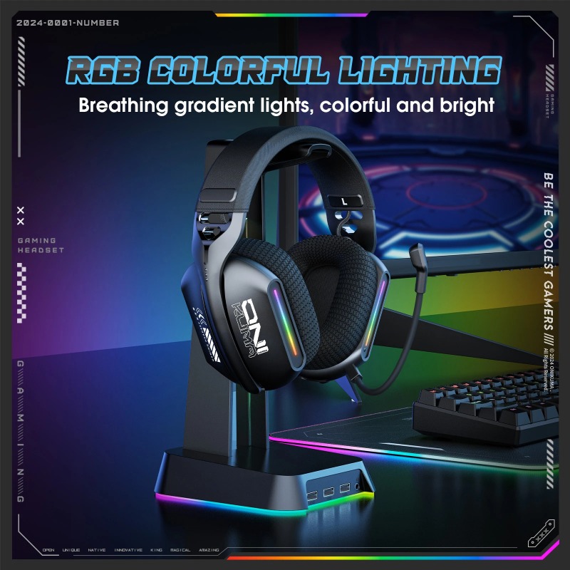 ONIKUMA GT808 Wireless Gaming  - Pc Gaming Earphones recension och pris