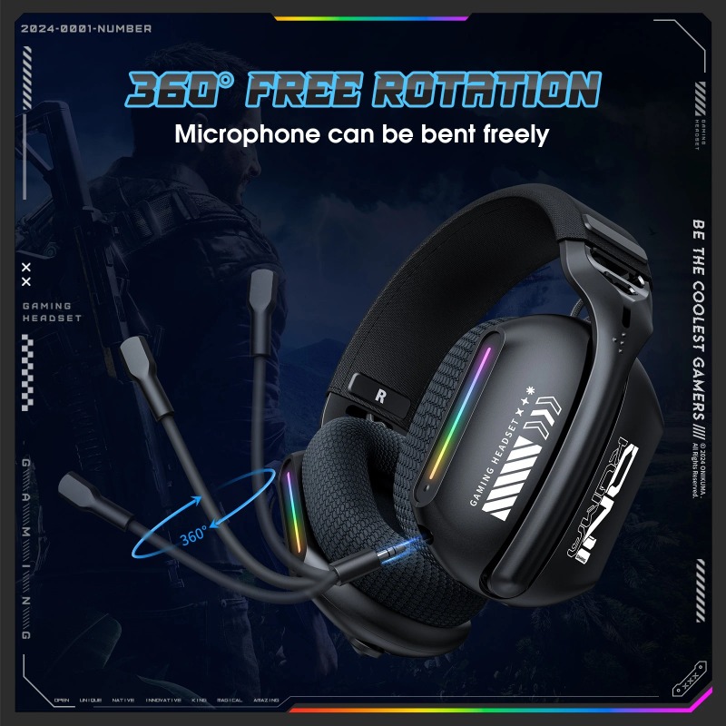 ONIKUMA GT808 Wireless Gaming  - Pc Gaming Earphones recension och pris