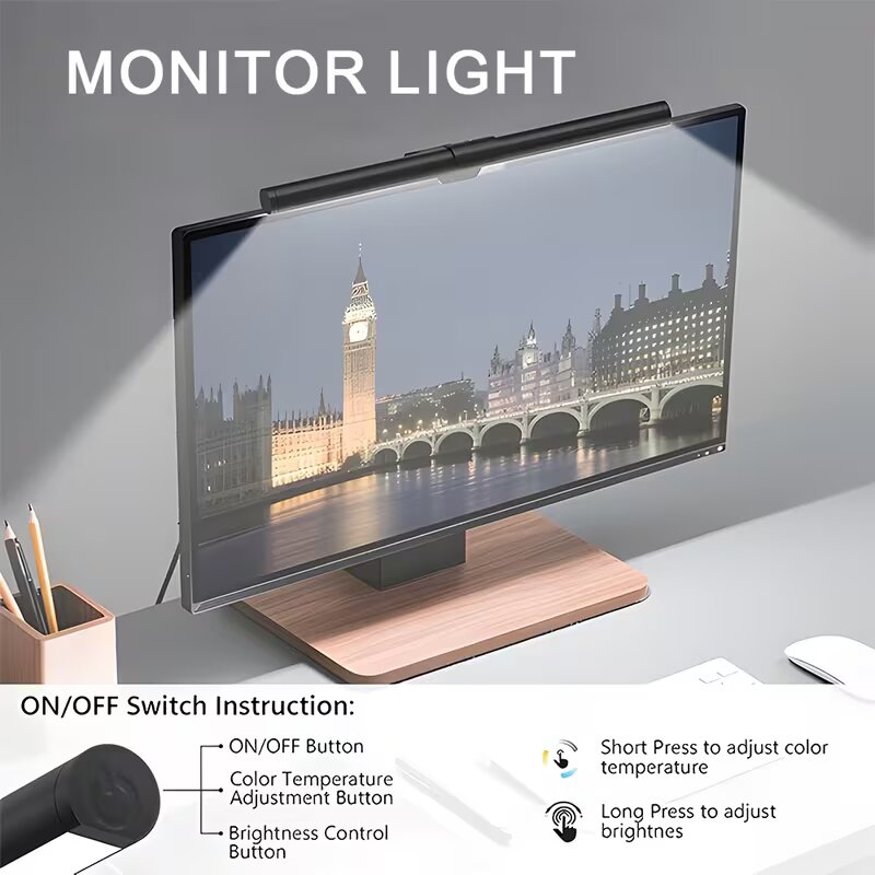 RGB LED Monitor Light Strip St - Pc Gaming Yellow recension och pris