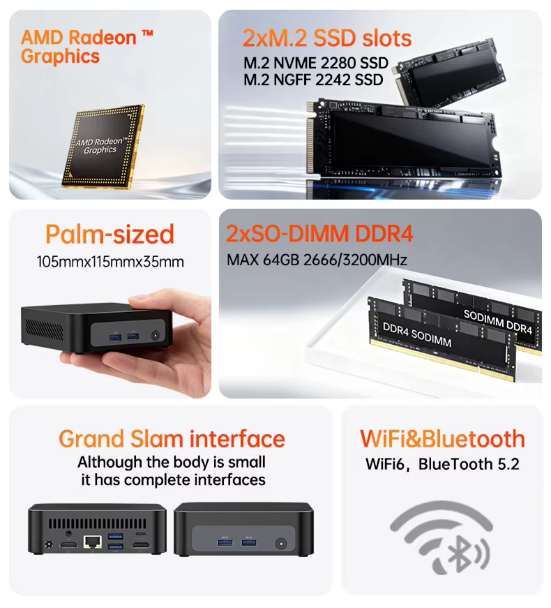 AMD Ryzen 3 5300U Ryzen 7 4700 - Pc Unit For Gaming recension och pris