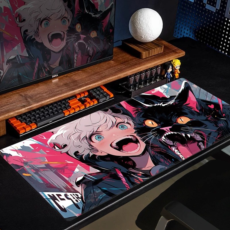 Anime Black Cat Gaming Mouse P - Pc Gaming Yellow recension och pris