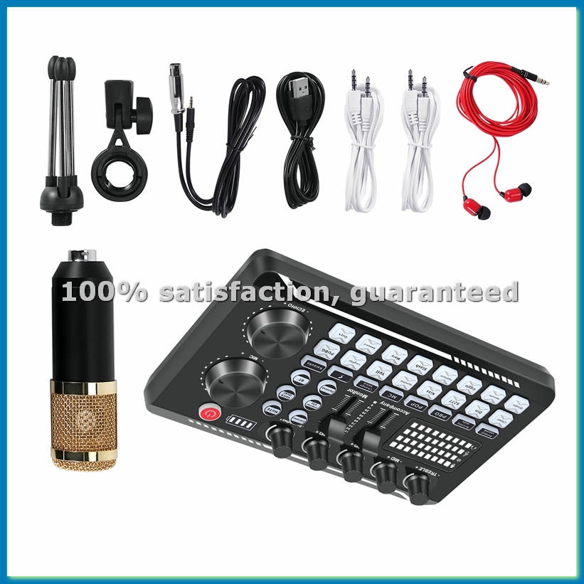 F998 Sound Card Kit,BM-800 Mic - Pc Gaming Kit recension och pris