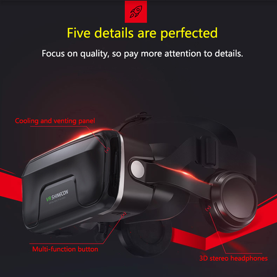 Shinecon Viar 3D Virtual Reali - Vr Headset Pc recension och pris